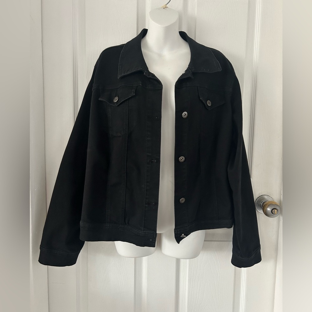 DC Black Cotton Blend Jacket